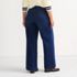Women's Plus Size Recover High Rise Wide Leg Blue Jeans, Back