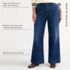 Women's Plus Size Recover High Rise Wide Leg Blue Jeans, alternative image
