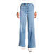 Women's Recover High Rise Wide Leg Blue Jeans, Front