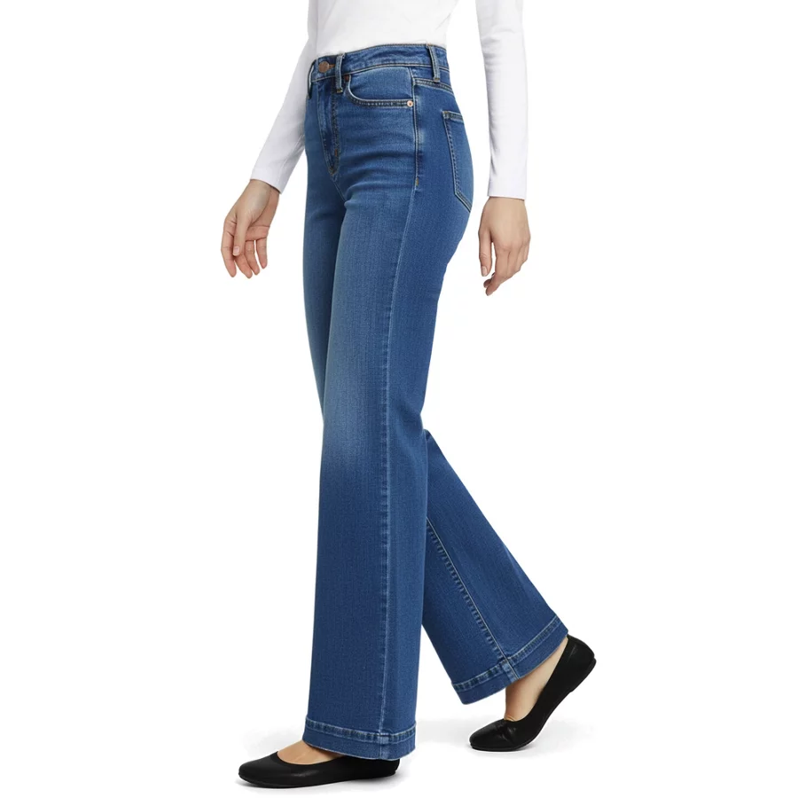 High Rise Wide Leg Jeans view 4