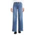 Women's Recover High Rise Wide Leg Blue Jeans, Front