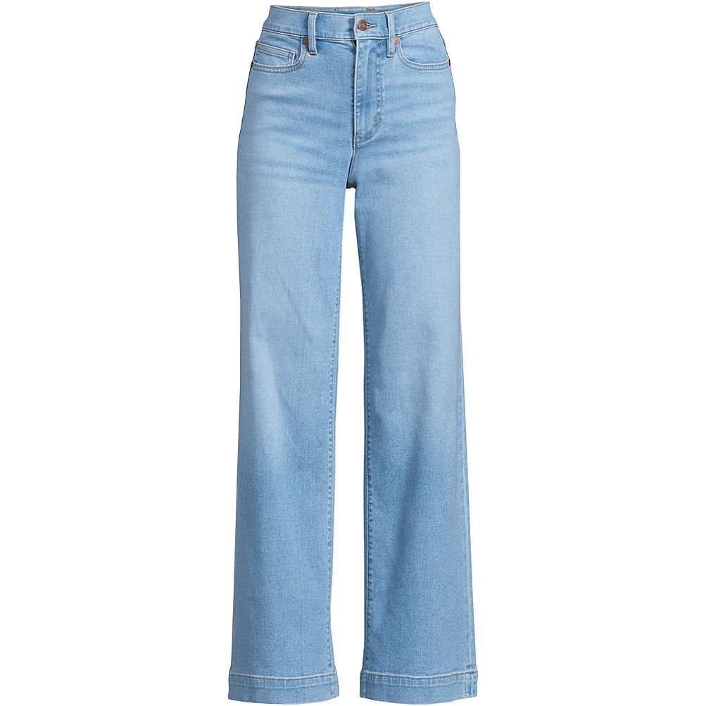 Women's Recover High Rise Wide Leg Blue Jeans