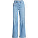 Women's Plus Size Recover High Rise Wide Leg Blue Jeans, Front
