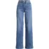 High Rise Wide Leg Denim Jeans, Front