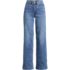 Women's Recover High Rise Wide Leg Blue Jeans, Front
