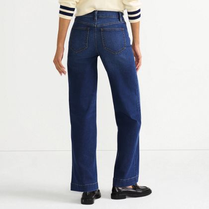Women's High Rise Wide Leg Jeans - image 1