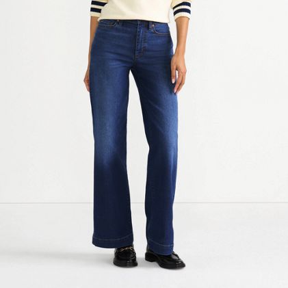 Women's High Rise Wide Leg Jeans - image 2