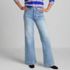 Women's Recover High Rise Wide Leg Blue Jeans, Front