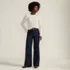 Women's High Rise Wide Leg Blue Jeans, alternative image