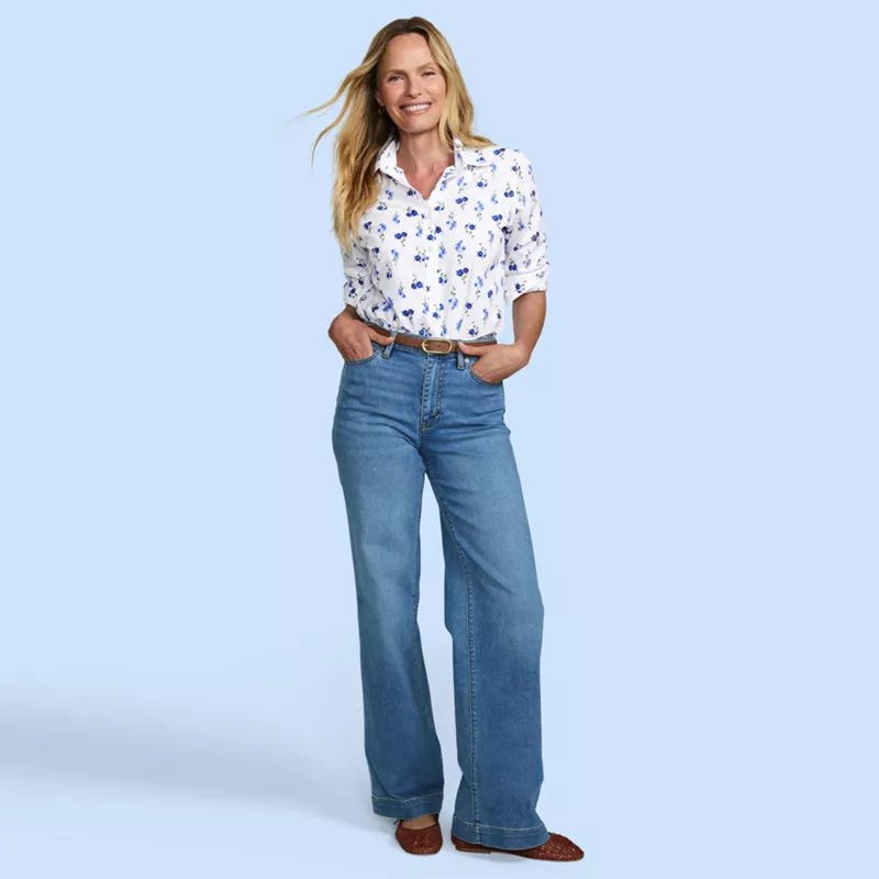 High Rise Wide Leg Denim Jeans, alternative image