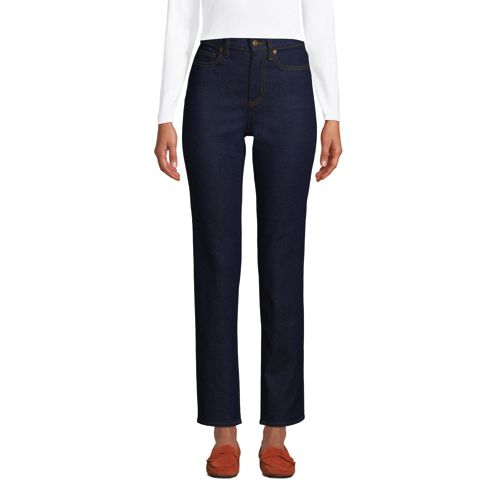 Women's Fit 2 5-pocket Colored Denim Slim Ankle Jeans from Lands' End