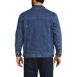 Blake Shelton x Lands' End Men's Big and Tall Flannel Lined Denim Jacket, Back