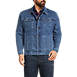 Blake Shelton x Lands' End Men's Big and Tall Flannel Lined Denim Jacket, Front