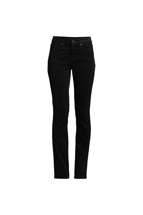 Women's Mid Rise Straight Leg 18 Wale Corduroy Pants