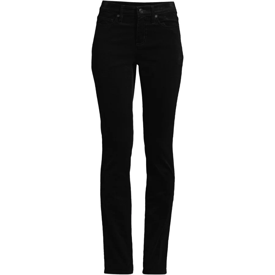 Women's Mid Rise Straight Leg Corduroy Pants view 1