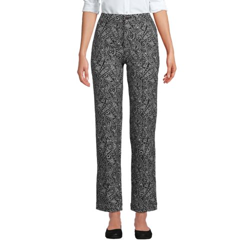 Women's Lands' End Starfish Mid Rise Wide Leg Pull On Pants