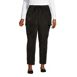 Women's Plus Size Sport Knit High Rise Corduroy Elastic Waist Cargo Pants, Front