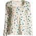 Women's Long Sleeve Light Weight Jersey Square Neck Tiered Top, Front
