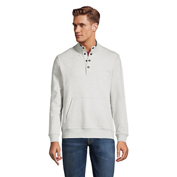 Stehkragen-Sweatshirt mit Knopfleiste SERIOUS SWEATS für Herren image number 0