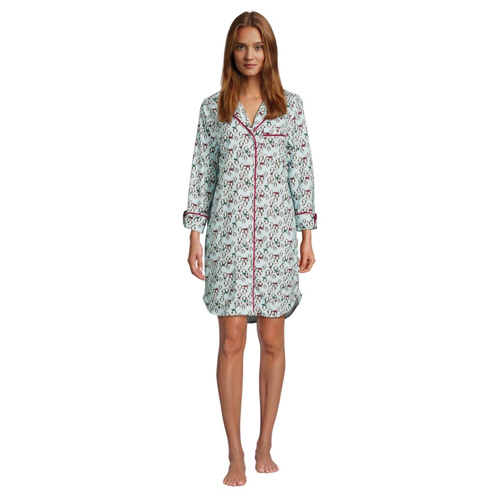 Lands' End Women's Long Sleeve Flannel Nightgown : Target