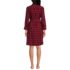 Women's Petite 3/4 Sleeve Flannel Sleepshirt Nightgown, Back