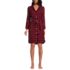 Women's Petite 3/4 Sleeve Flannel Sleepshirt Nightgown, Front