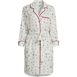 Women's Plus Size 3/4 Sleeve Flannel Sleepshirt Nightgown, Front