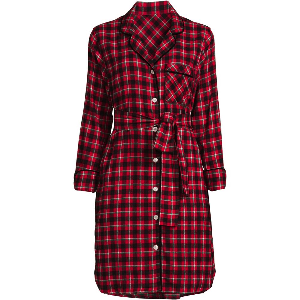 Sleep Shirt Long Heavy Flannel Nightgowns Organic-Pima-Cotton