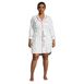 Women's Plus Size 3/4 Sleeve Flannel Sleepshirt Nightgown, Front