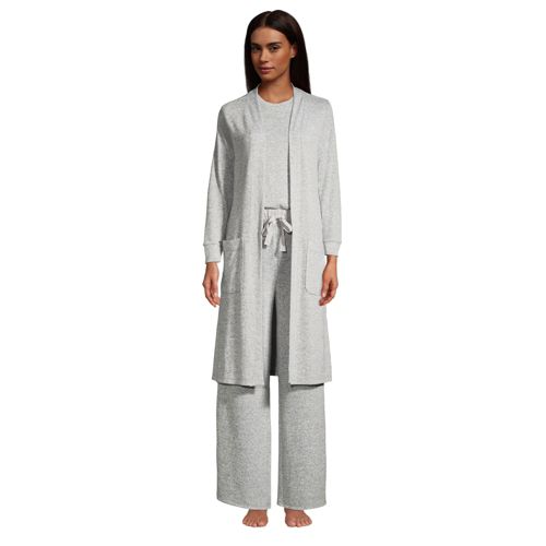 Curvy 3 Piece Pajama Set With Robe