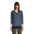 Women's 3/4 Sleeve Waffle Vneck Tunic, Front