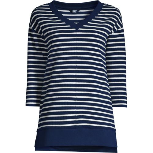 Women's 3/4 Sleeve Super T Collared Popover Tunic