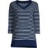 Women's 3/4 Sleeve Waffle Vneck Tunic, Front