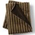 Channel Stitch Faux Fur Throw Blanket, Front
