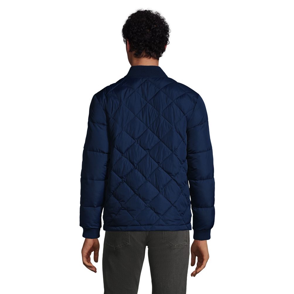 Lands end leather outlet bomber jacket