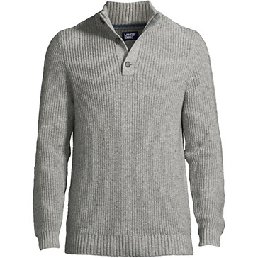Stehkragen-Pullover mit Knopfleiste für Herren image number 1