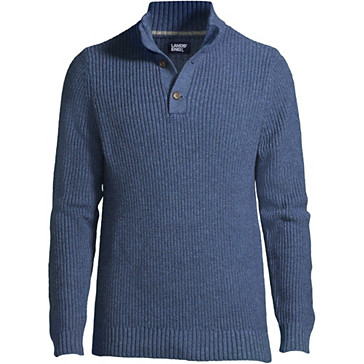 Stehkragen-Pullover mit Knopfleiste für Herren image number 4
