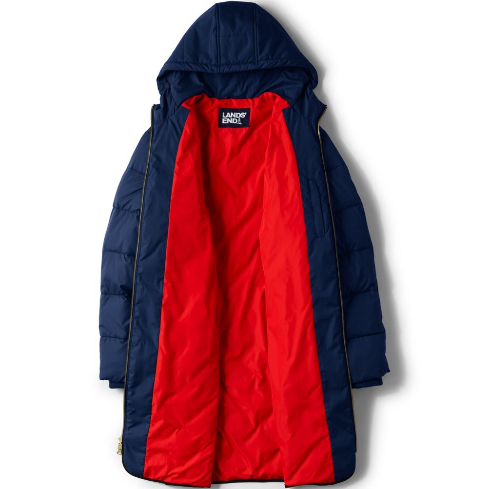 Men s Insulated Quilted Primaloft ThermoPlume Coat Lands End