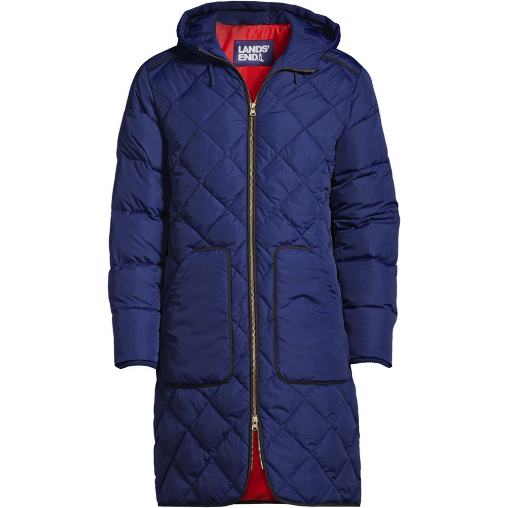 Lands end clearance quilted car coat