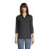 Women's 3/4 Sleeve Supima Cotton Johnny Collar Tunic, Front