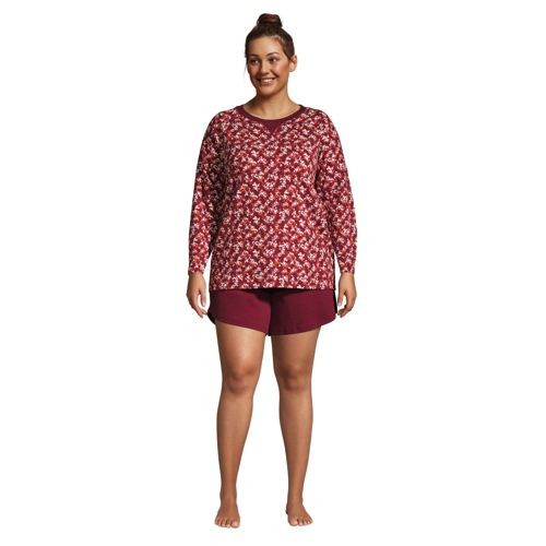 Plus Size Women's Short Henley Sleepshirt by Dreams & Co. in Soft