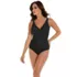 Miraclesuit Women's Must Have Pin Point Oceanus V-neck Slimming One Piece Swimsuit, Front