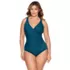 Miraclesuit Women's Plus Size Must Haves Oceanus V-neck Slimming One Piece Swimsuit, alternative image