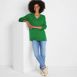 Women's Fine Gauge Cotton Pullover Tunic Sweater, alternative image