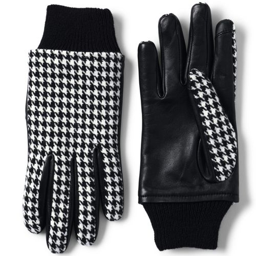 Women's EZ Touch Screen Lined Leather Gloves