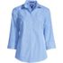 Women's 3/4 Sleeve Pattern CVC Broadcloth Shirt, Front