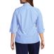 Women's Plus Size 3/4 Sleeve Pattern CVC Broadcloth Shirt, Back