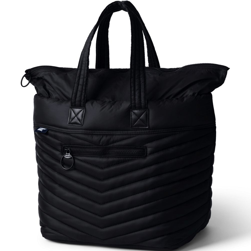 Nylon Zip Top Tote Bag