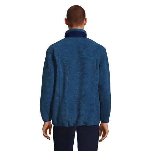 Hochflorige Sherpa Fleece Jacke f r Herren Lands End