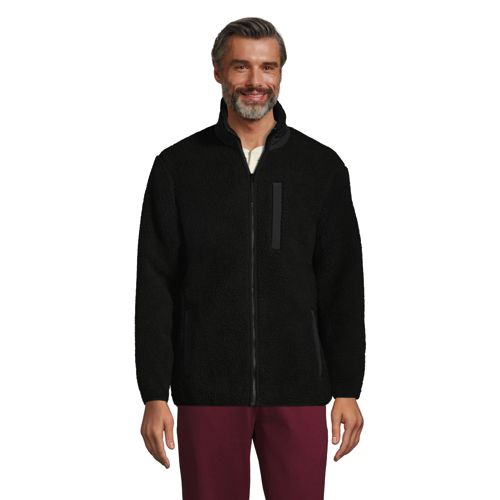 Men's Sherpa Fleece Full Zip Jacket | Lands' End